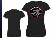 Toronto Raptors Basic Logo Black (Ladies)